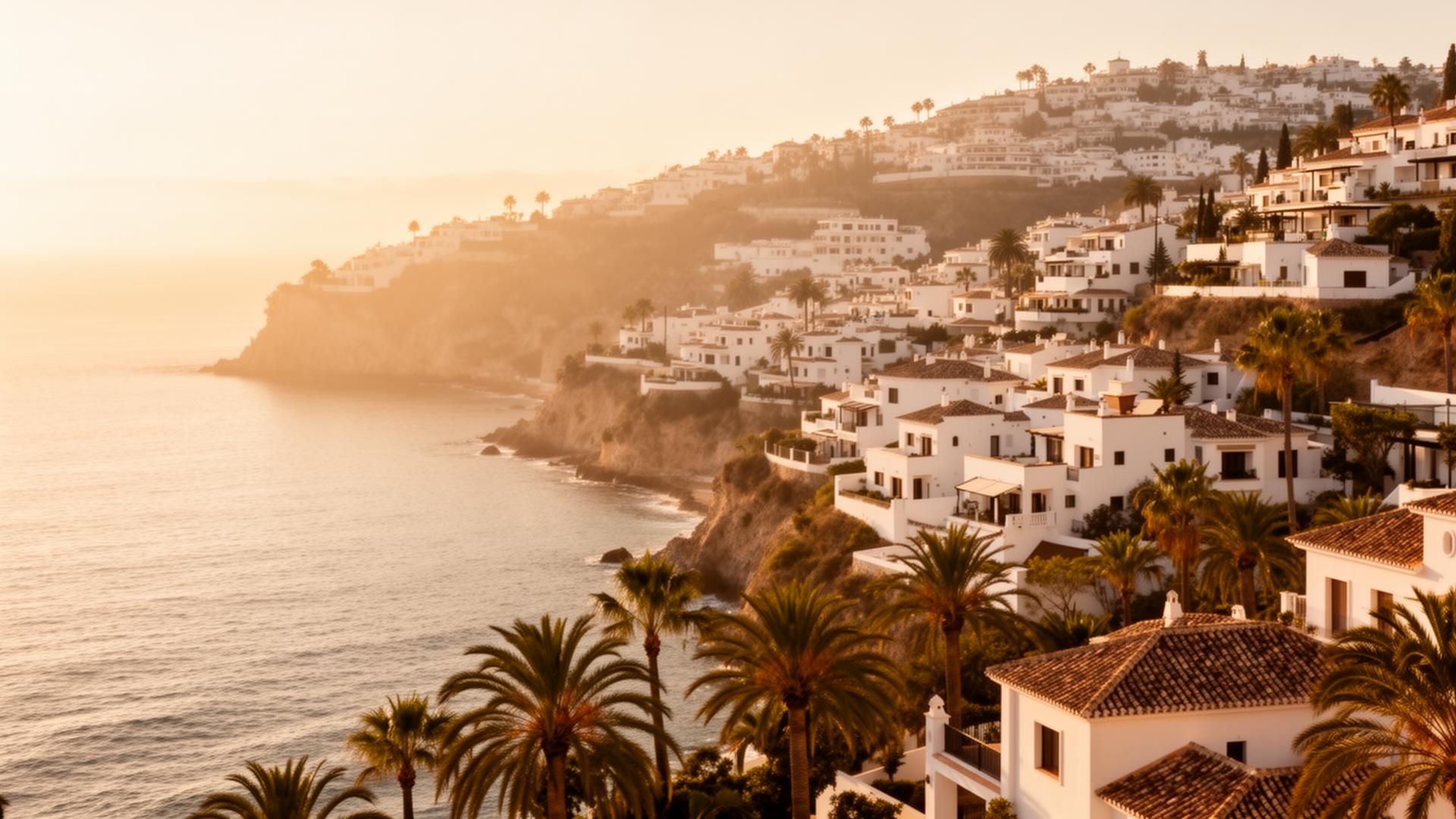 Nieuwbouw aan de Costa del Sol — luchtbeeld